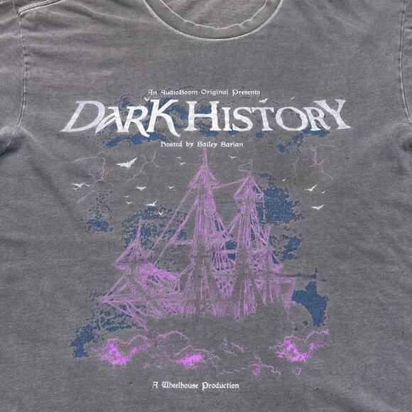 Bailey Sarian Dark History T Shirt Adult Size Large Gray Vintage Style Tee - Picture 4 of 12